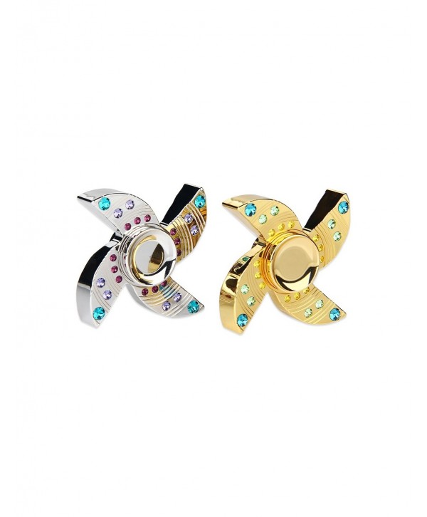 V2 Crown EDC Hand Spinner Fidget Toy With Four Spins