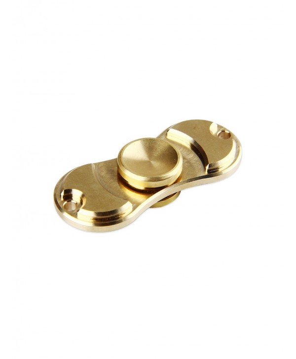 Brass Hand Spinner Fidget Toy with Two Spins