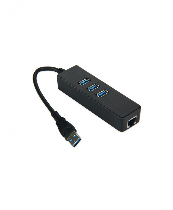 USB 3.0 3-Port HUB with Gigabit Ethernet Adapter
