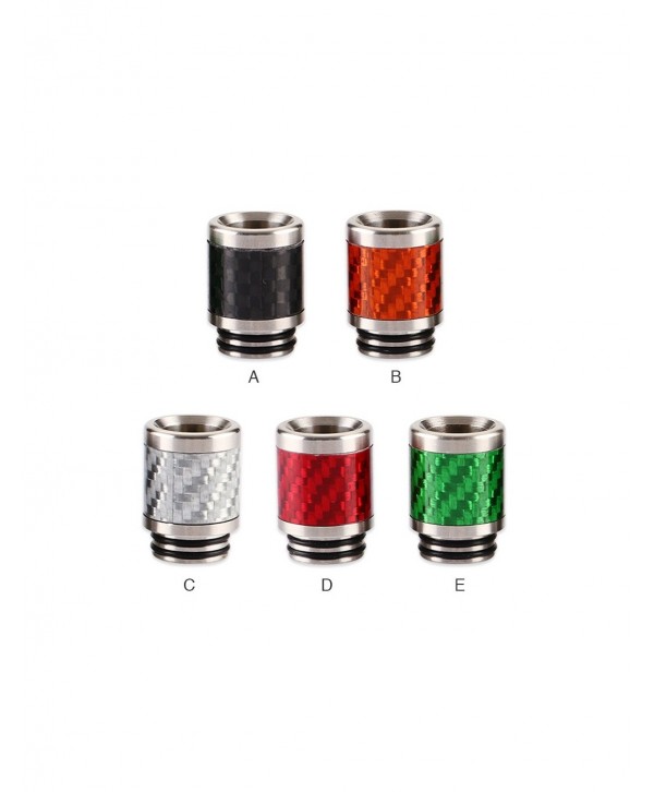 Stainless Steel Carbon Fiber 810 Drip Tip 0306