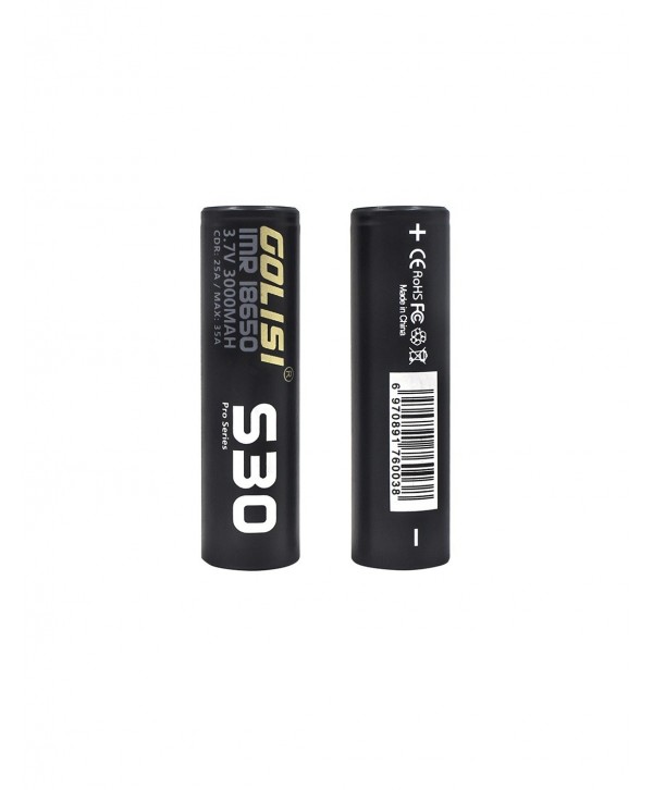 Golisi S30 IMR 18650 High-drain Li-ion Battery 35A 3000mAh