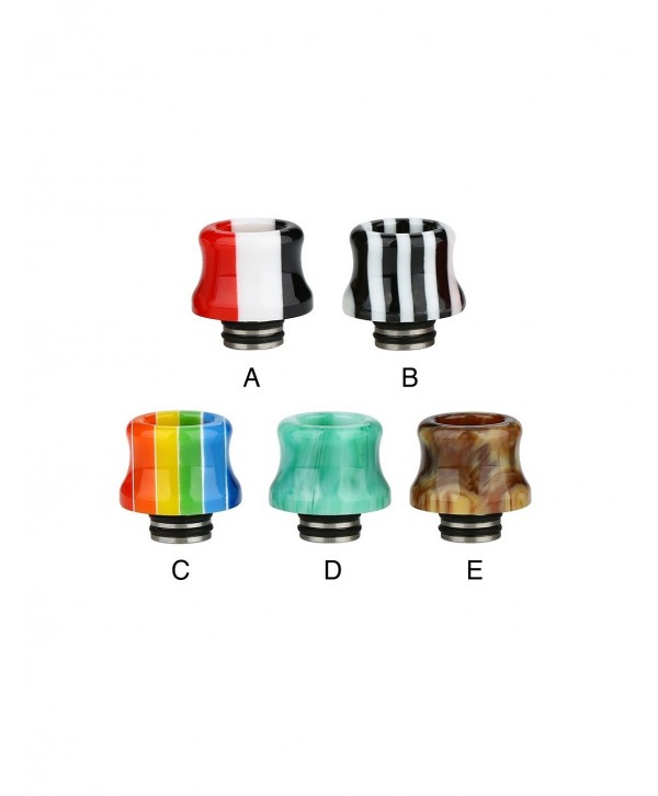 Resin Stainless Steel 510 Drip Tip 0316