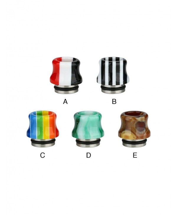 Resin National Flag Curved 810 Drip Tip 0319