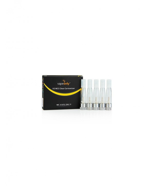 VapeOnly V2 BCC eGo Clear Cartomizer 1.5ml 5pcs