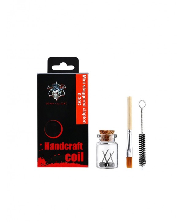 Demon Killer Mini Staggered Clapton Coil 2pcs