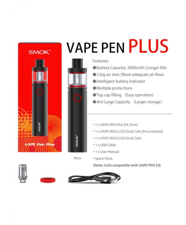 SMOK Vape Pen Plus Starter Kit 3000mAh