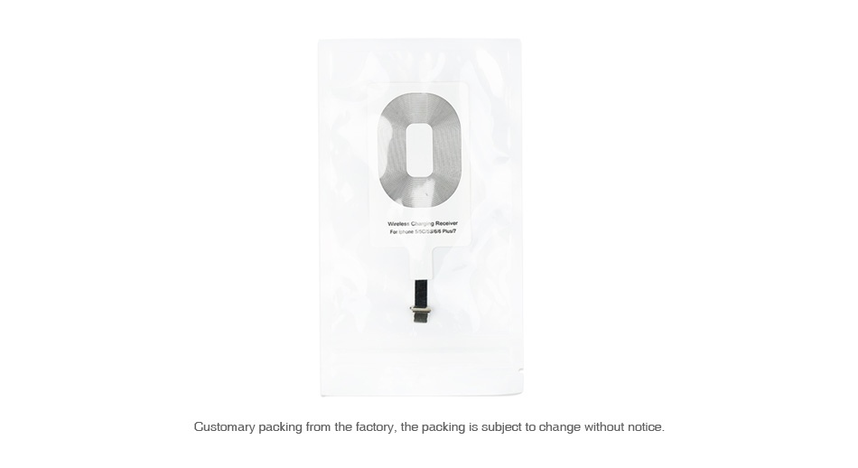 Wireless Charging Receiver for Smart Phone Customary packing from the factory  the packing is subject to change without notice