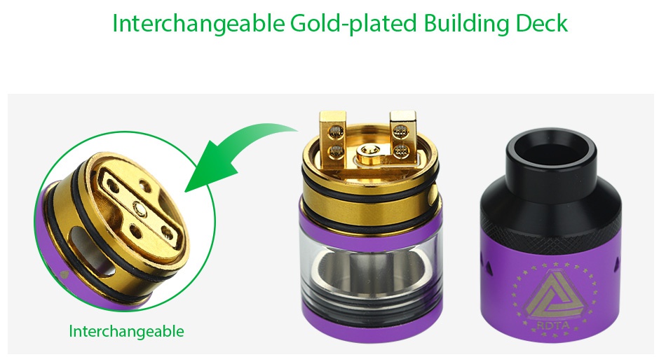 IJOY Limitless RDTA Classic Edition 6.9ml Interchangeable Gold plated Building Deck Interchangeable