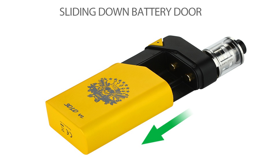 IJOY Solo V2 200W Starter Kit SLIDING DOWN BATTERY DOOR