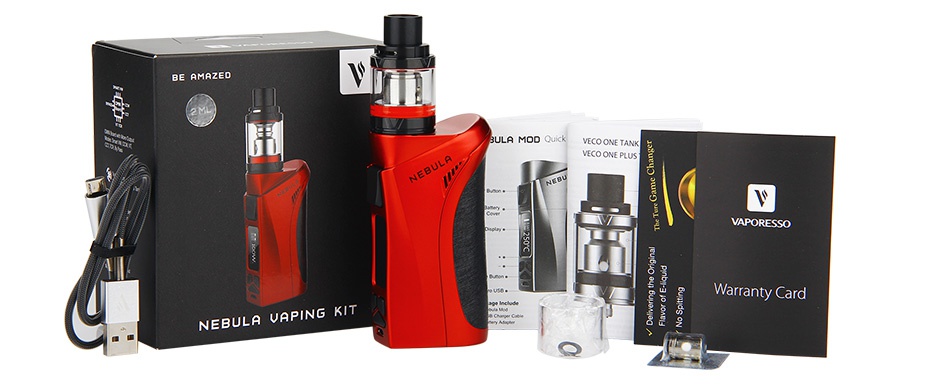 Vaporesso Nebula 100W TC Kit with Veco Plus Tank 2ml ULA MOO OU VAPORESSO We NEBULA VAPING KIT