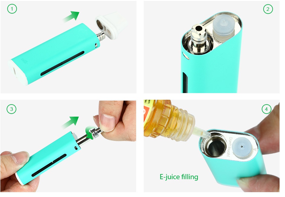 Eleaf iCare Mini PCC Starter Kit 2300mAh E juice filling