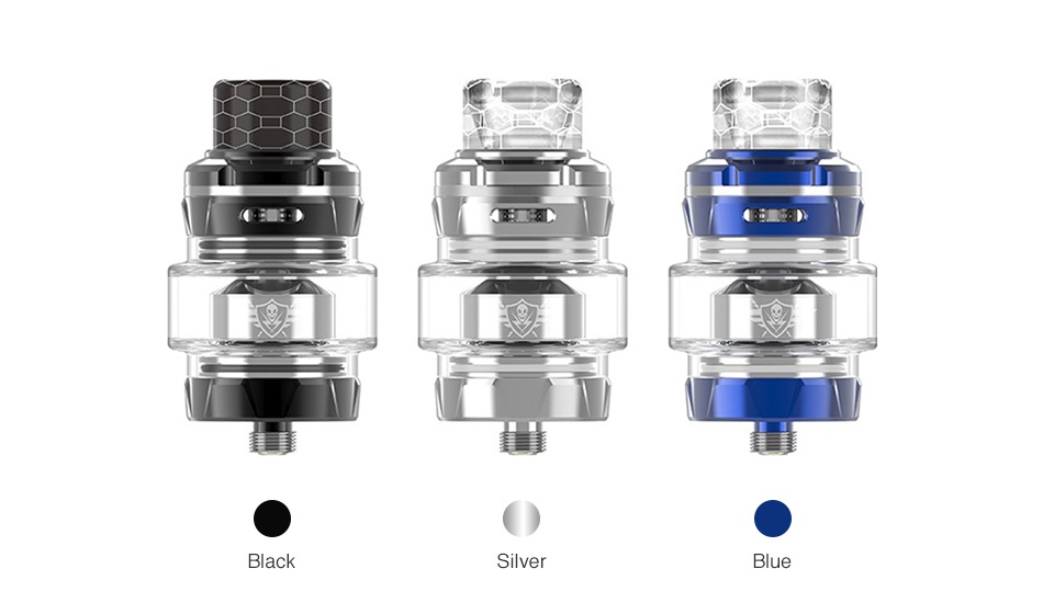 [With Warnings] Ample Crypto Subohm Tank 5ml S ver Blue Black