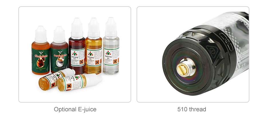 HENGLING Qtank Gyrate Dual Flavor Subohm Tank 5ml Optional E juice 510 thread