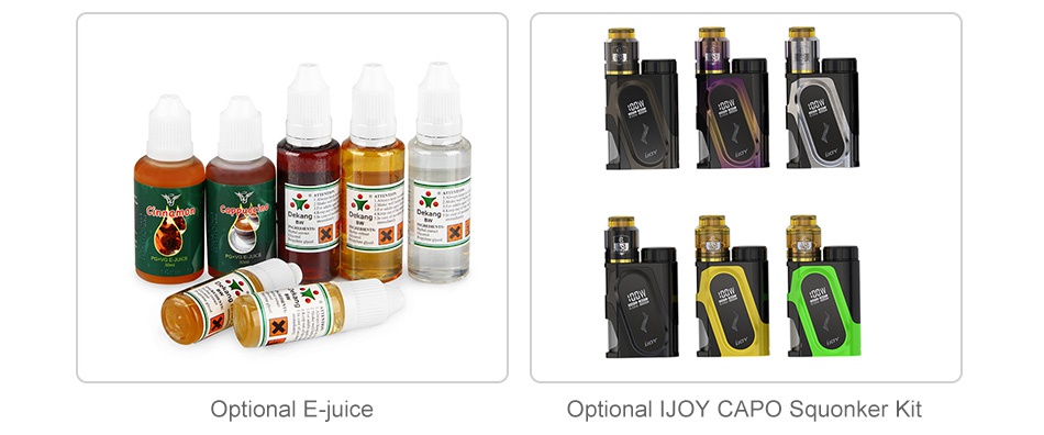 IJOY CAPO Squonk Bottle Optional E juice Optional IJoY CAPo Squonker Kit