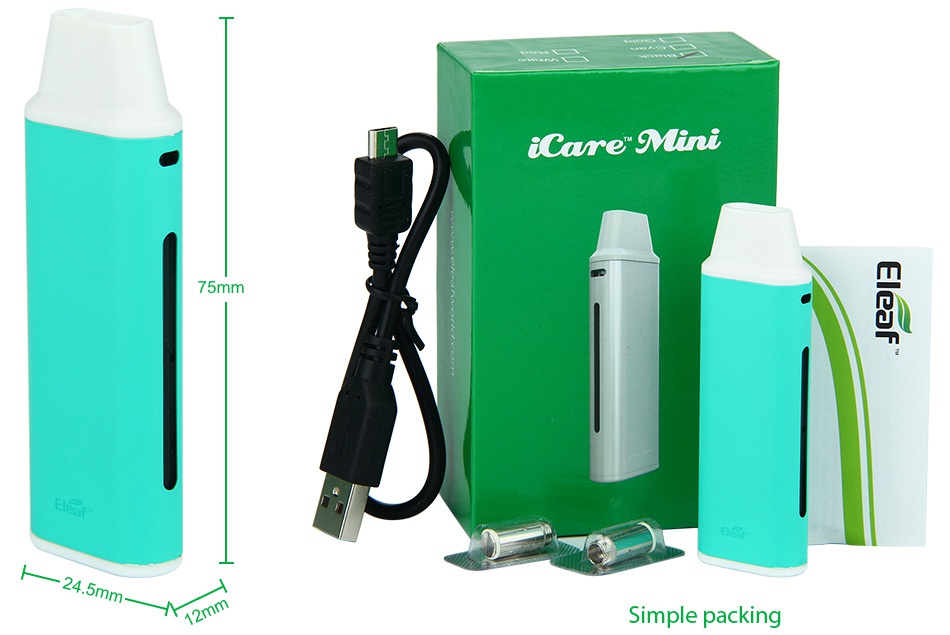Eleaf iCare Mini Kit 320mAh iCare rn 75mm Simple packing