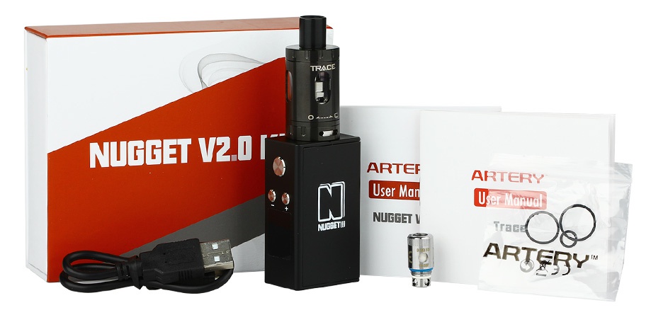 Artery Nugget V2 50W TC Kit With Trace Tank 1500mAh TRACE