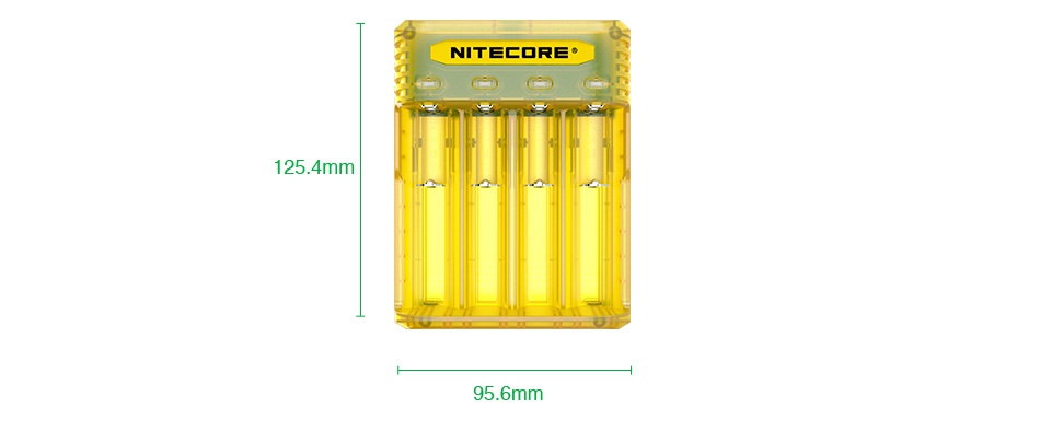 Nitecore Q4 4-slot 2A Quick Charger NTE  RE NTE  RE NTEE RE  NEE RE Blackberry Juicy Mango Pinky Peach Lemonade