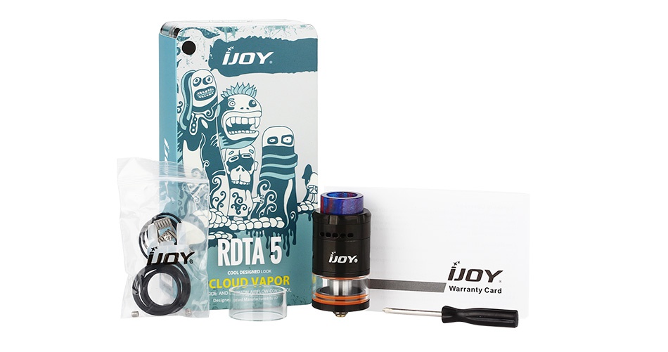 IJOY RDTA 5 Tank 4ml WDY Y TOY CLOUD VAPOR nty Card