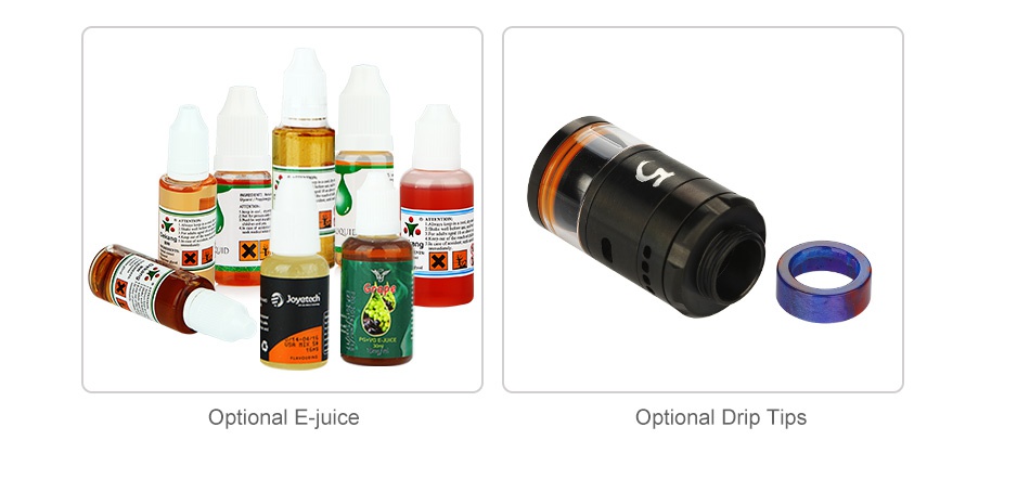 IJOY RDTA 5 Tank 4ml Optional E juice Optional Drip Tips