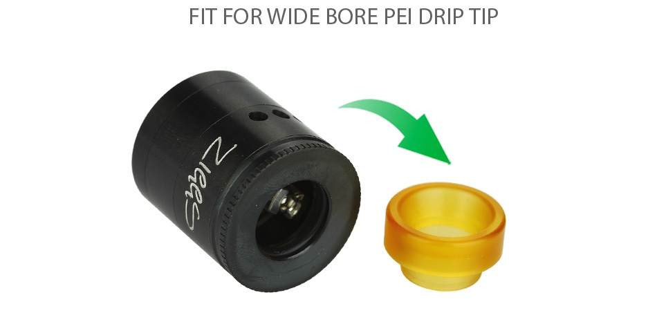 Advken Ziggs RDTA 2.5ml FIT FOR WIDE BORE PE DRIP TIP