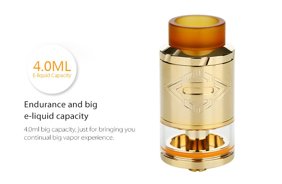 OBS Crius RDTA 4ml 4 0ML E liquid Capacity Endurance and big e liquid capacity 4 0ml big capacity  just for bringing you continual big vapor experience
