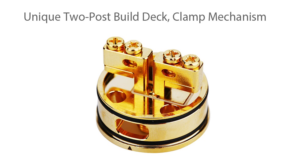 OBS Crius RDTA 4ml Unique Two Post Build Deck  Clamp Mechanism