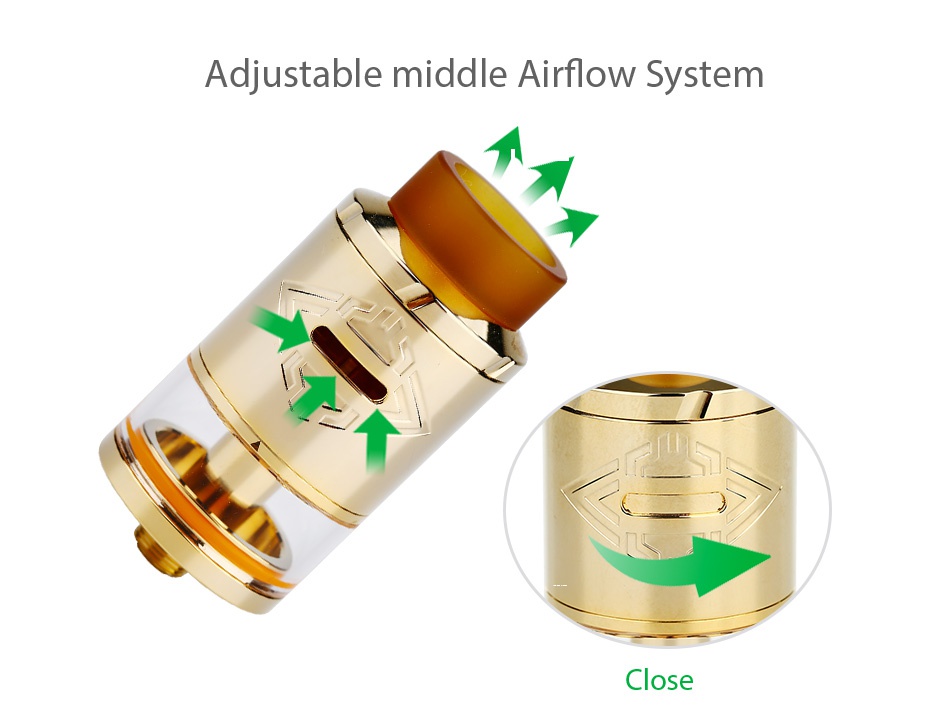OBS Crius RDTA 4ml Adjustable middle Airflow System C