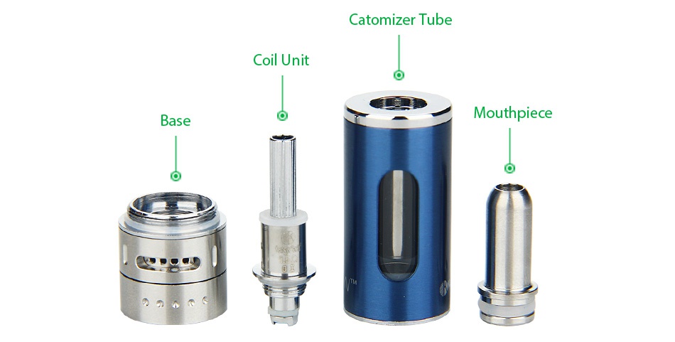 Kangertech EMOW Starter Kit 1300mAh Atomizer tube Coil Unit Base Mouthpiece