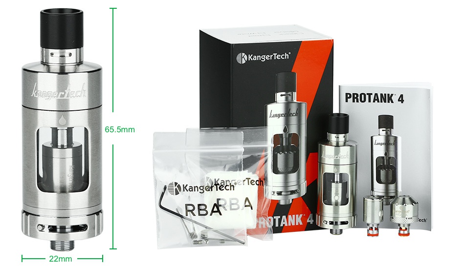 Kangertech Protank 4 Evolved Clearomizer 5ml PROTANK 4 655m Kang RBABA TANK