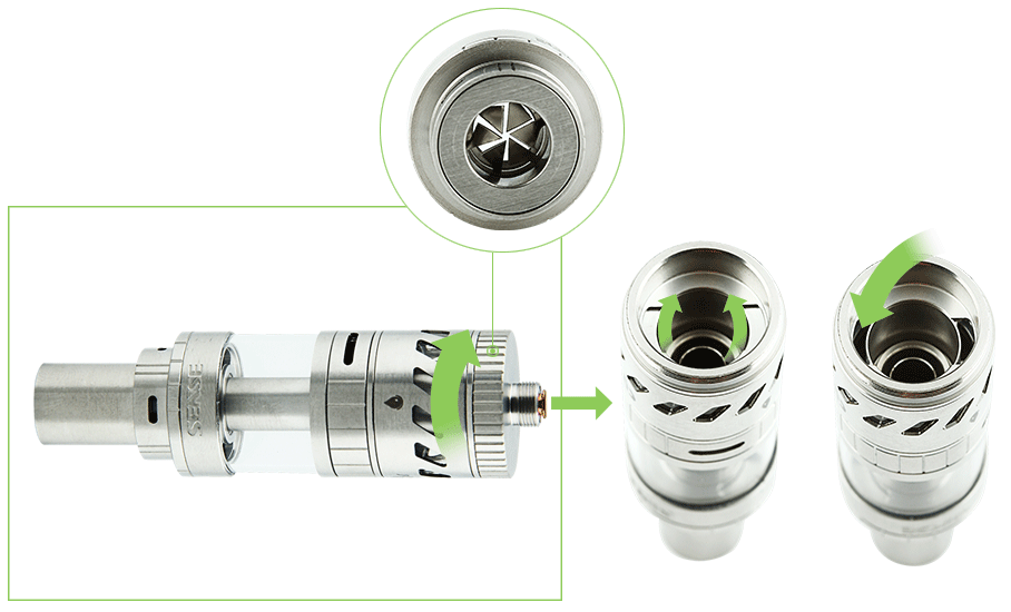 Sense Cyclone Subohm Tank 5ml Operation Guide