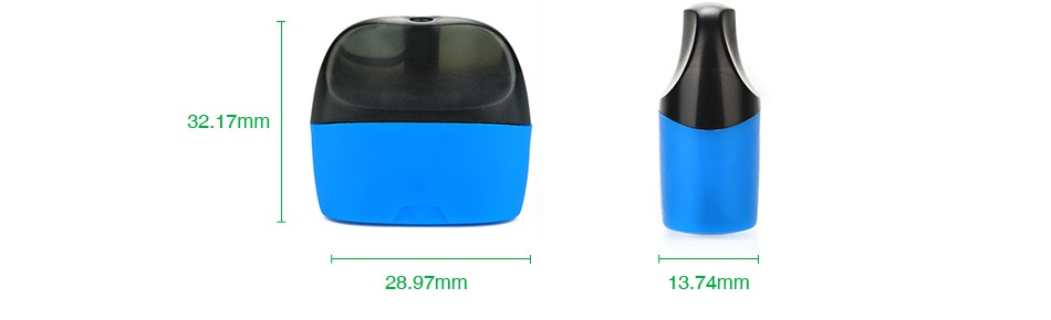 SMPO Nicotine Salt Pod 1.8ml 2pcs 32 17mm 28 97mm 3 74mm