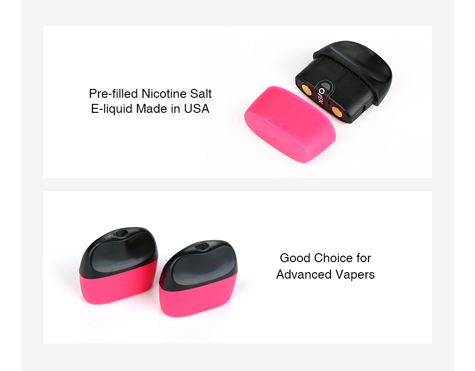 SMPO Nicotine Salt Pod 1.8ml 2pcs Pre filled nicotine salt E liquid made in USA Good choice fo Advanced tapers