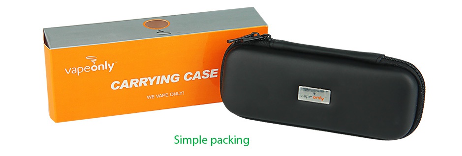 VapeOnly Medium Zippered Carrying Case for e-Cigarette vapeonly CARRYING ASE WE VAPE ONLYI Simple packing