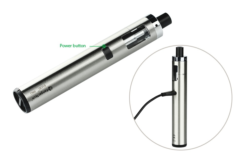 Kangertech EVOD PRO Starter Kit Power button