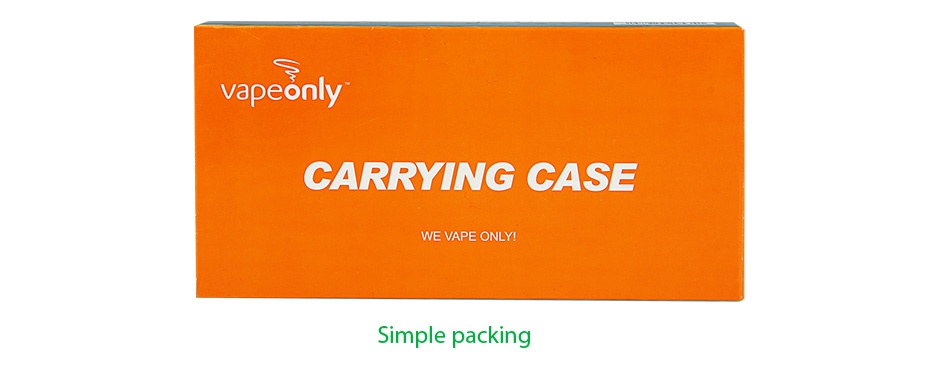 VapeOnly XL/Mega Zippered Carrying Case for e-Cigarette vapeonly CARRYING CASE WE VAPE ONLY Simple packing