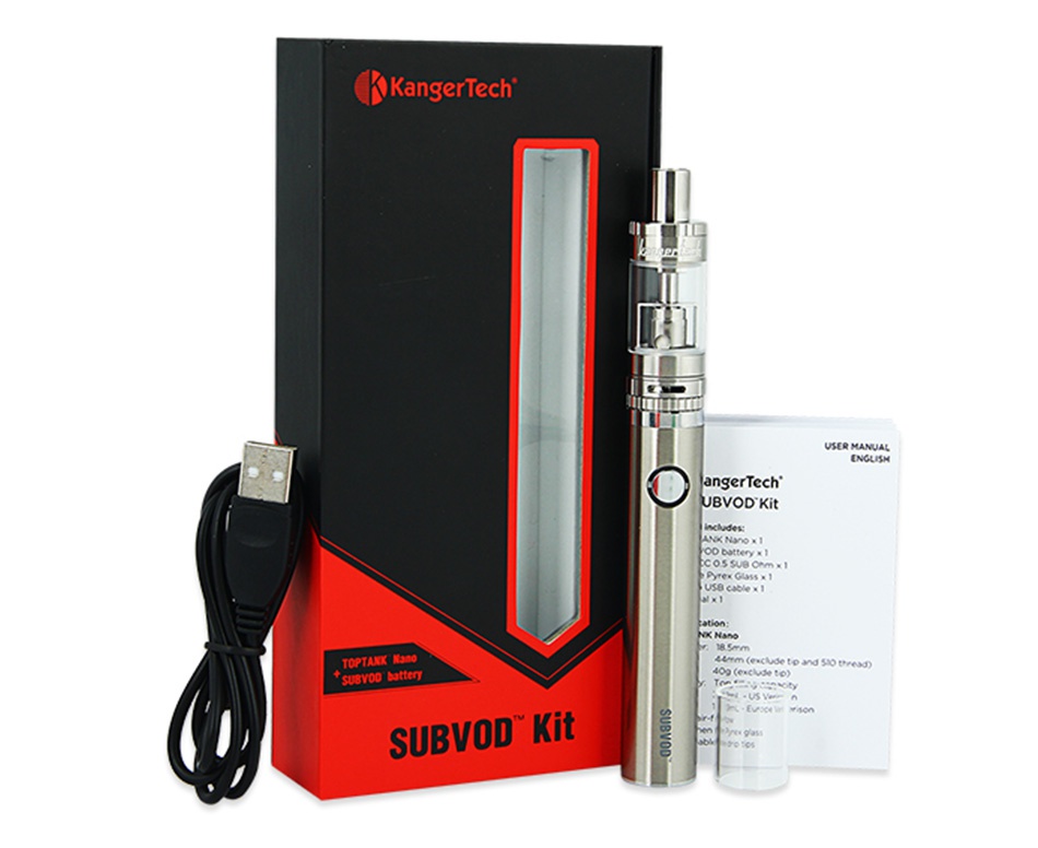 Kangertech SUBVOD Starter Kit 1300mAh KangerTech VSER MANUAL langerTech  UBVOD Kit Dte GLs SUBVOD Kit