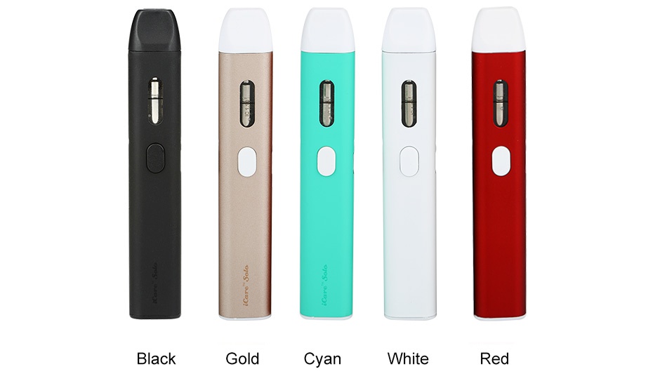 Eleaf iCare Solo Starter Kit 320mAh Black Gold Cyan White Red