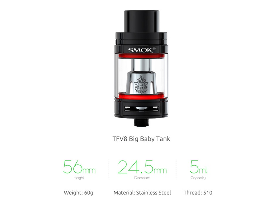 SMOK G150 Kit with TFV8 4200mAh isiN SMOK SMOK  MOK SMOK Gold Black red Black green