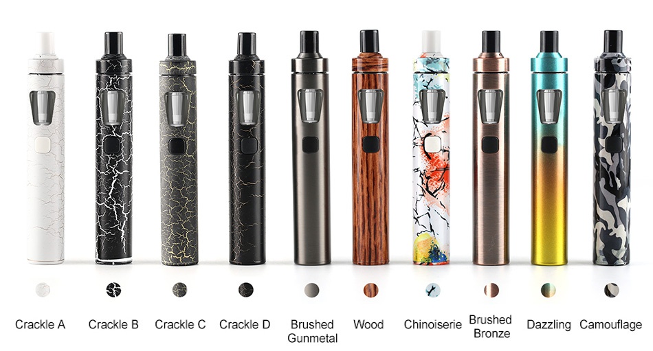 Joyetech eGo AIO Kit New Color Version 1500mAh Crackle a crackle crackle c crackle d brushed Wood Chinoiserie Brus Dazzling Camouflage Gunmetal h2 Bro