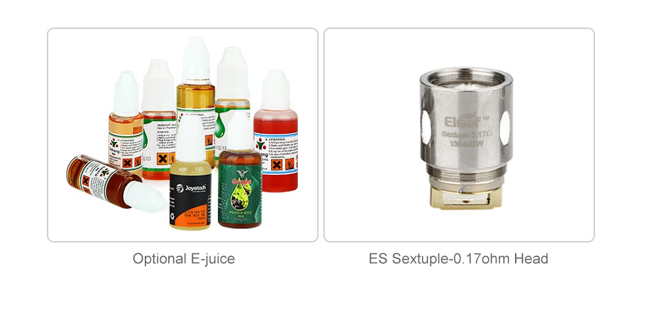 Eleaf iStick QC 200W with Melo 300 Kit 5000mAh  X Optional E juice ES Sextuple 0  17ohm Head