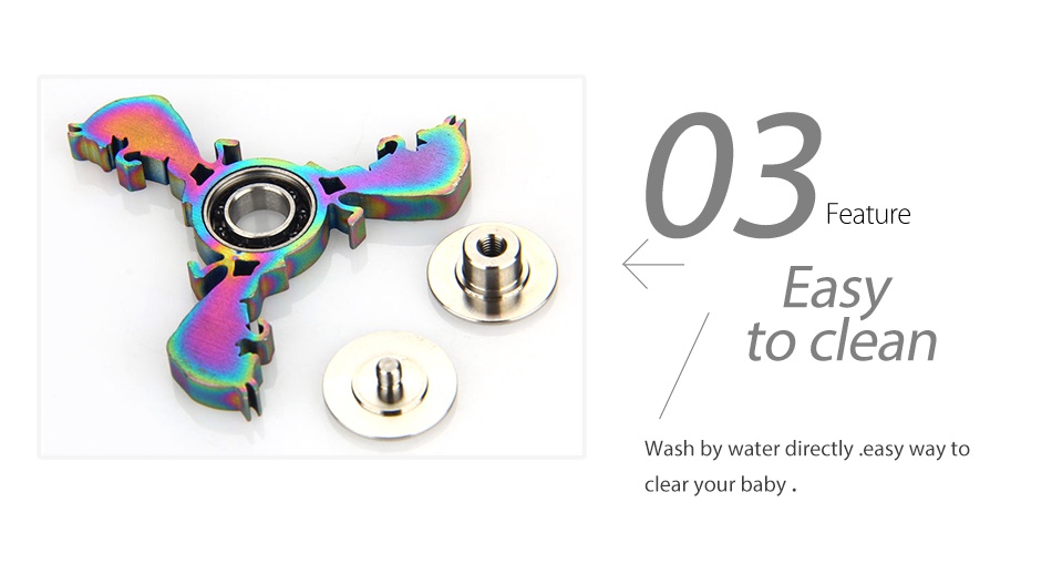 Bull Hand Spinner Fidget Toy 03   Easy to clean   sh by water directly easy way to clear your baby