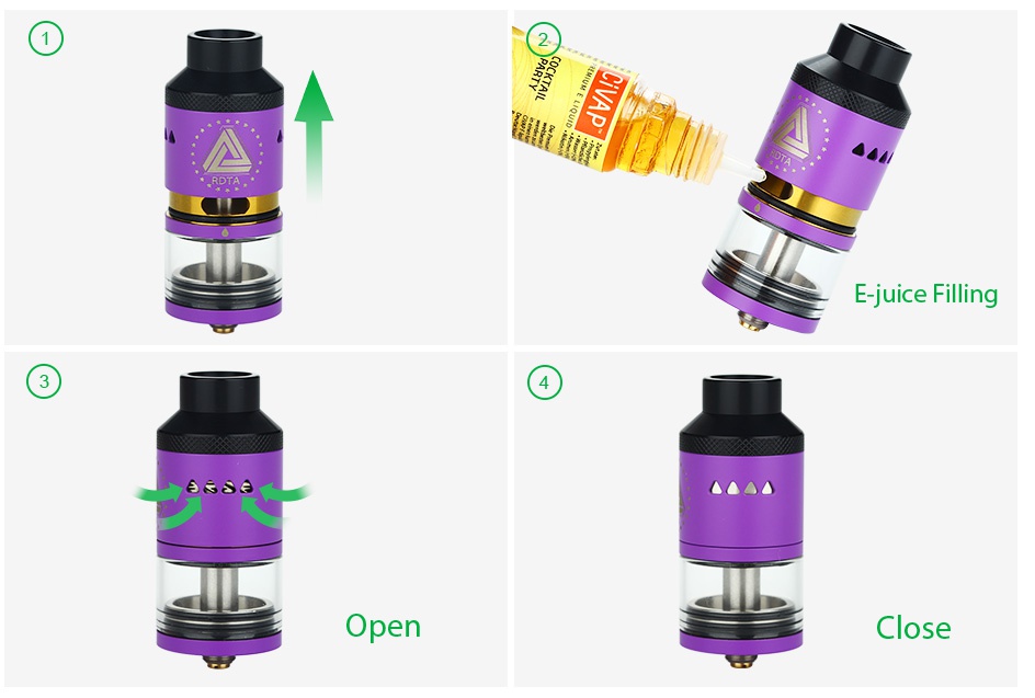 IJOY RDTA MOD Full Kit E juice Filling  A  en Close