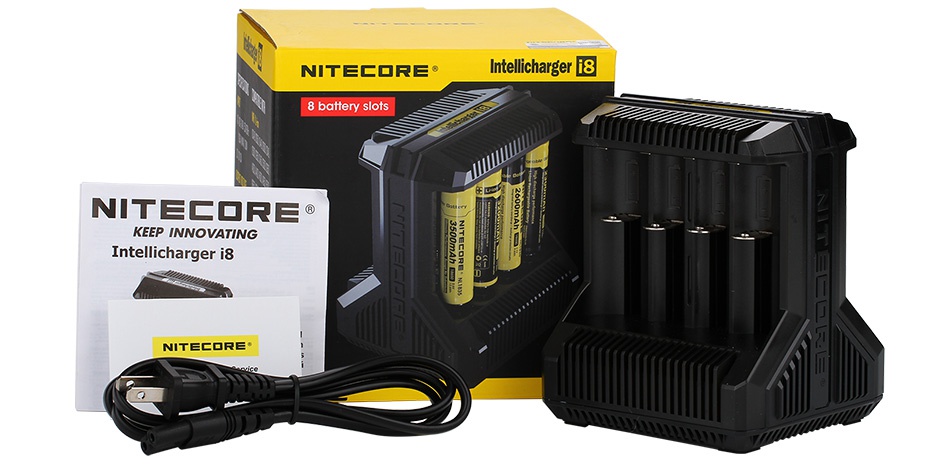 Nitecore Intellicharger I8 Li-ion/NiMH Battery 8-slot Charger Batt  0