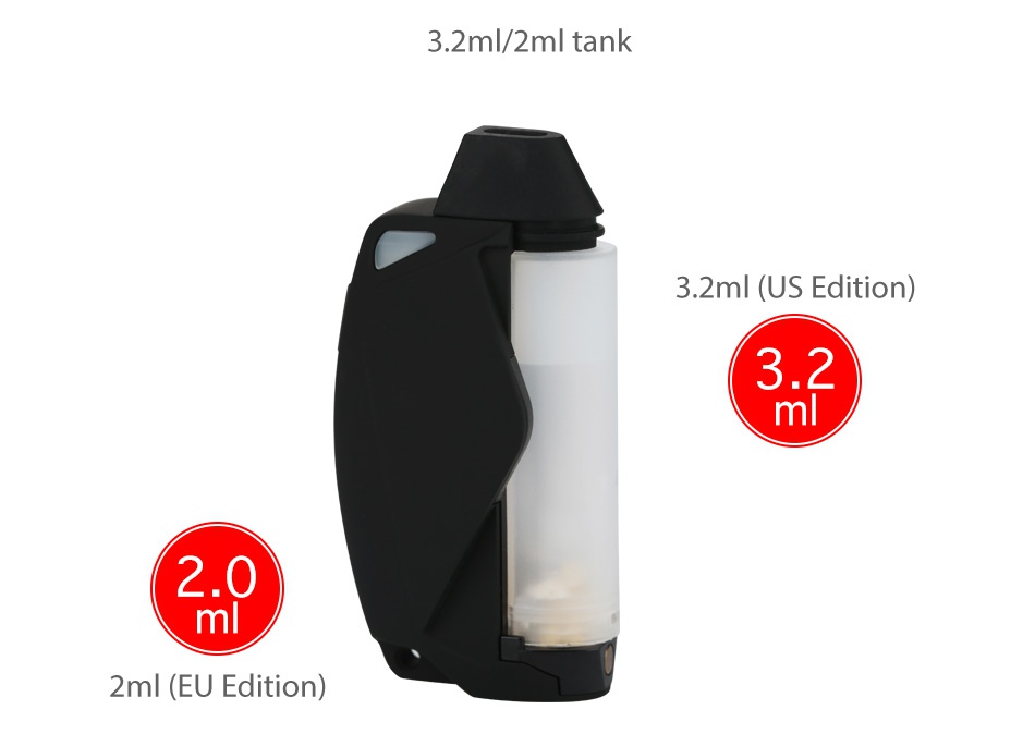 Envii FITT Starter Kit 650mAh 3 2m 2ml tank 3 2ml US Edition  3 2 2 0 2ml EU Edition