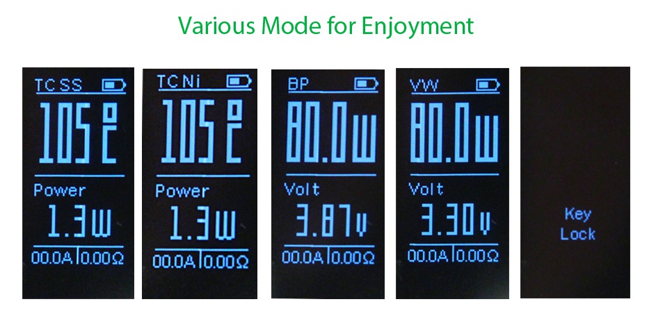 WISMEC Reuleaux RXmini 80W Starter Kit 2100mAh Various Mode for Enjoyment Tcss  TCNi BP Power Power Volt Volt 1J1J  3u Key Lock 000400100A0000A00000