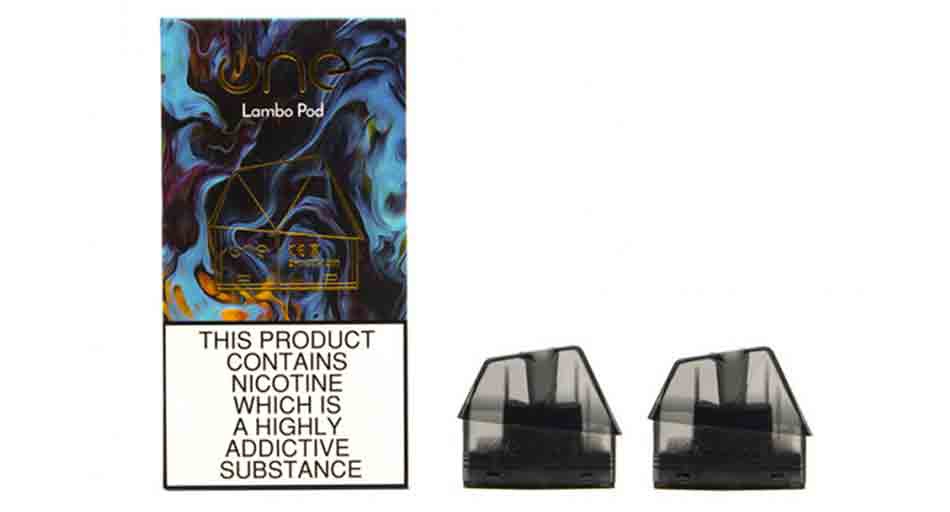 OneVape Lambo Cartridge 2ml 2pcs Lambo Pod THIS PRODUCT CONTAINS NICOTIN WHICH A HIGHI DDICTIVE SUBSTANCE