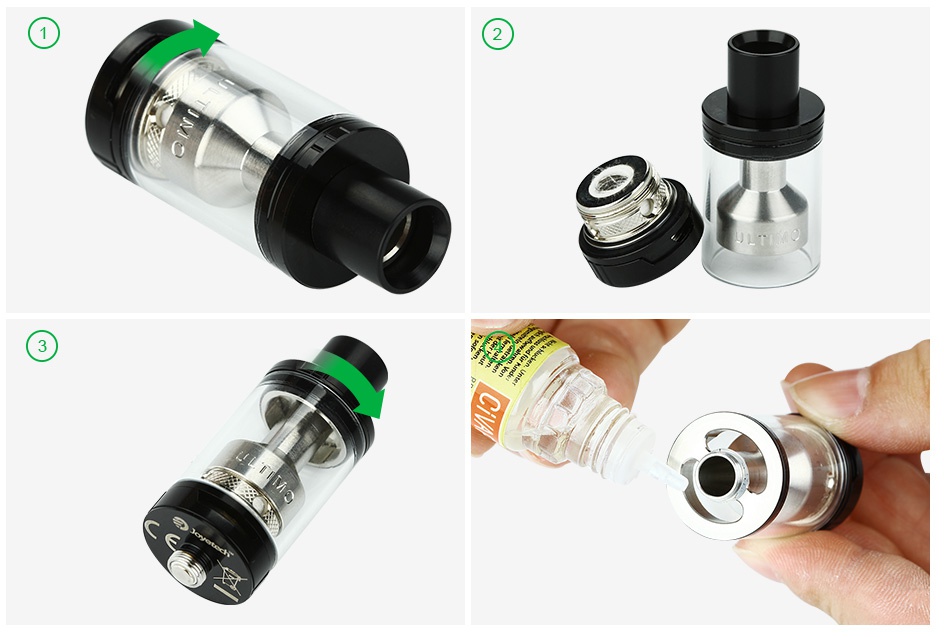 Joyetech Ultimo Atomizer 4ml OPERATION GUIDE