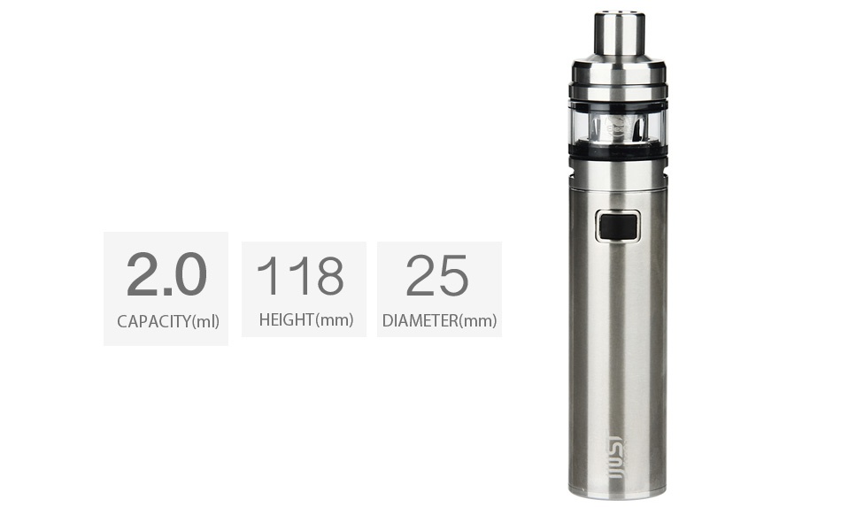 Eleaf iJust NexGen Full Kit 3000mAh 2 011825 CAPACITY ml  HEIGHT mm  DIAMETER mm