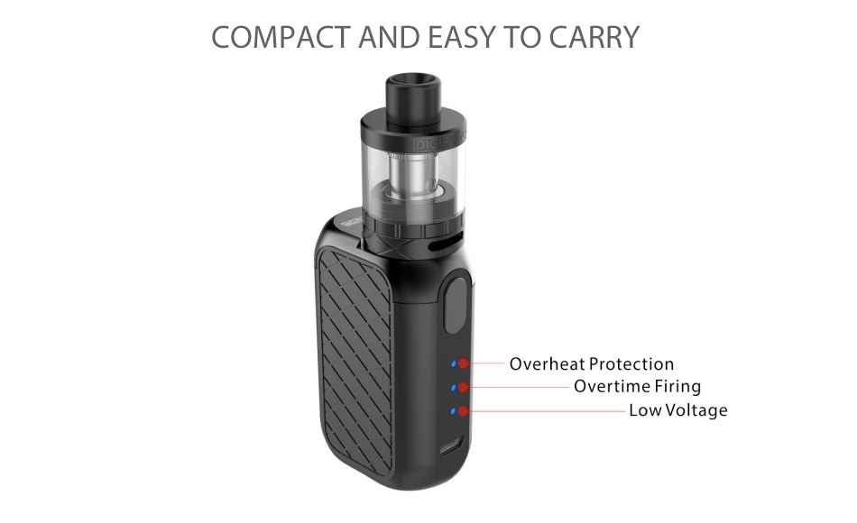 Digiflavor Ubox Kit with Utank 1700mAh COMPACT AND EASY TO CARRY Overheat Protection Overtime Firing Low Voltage