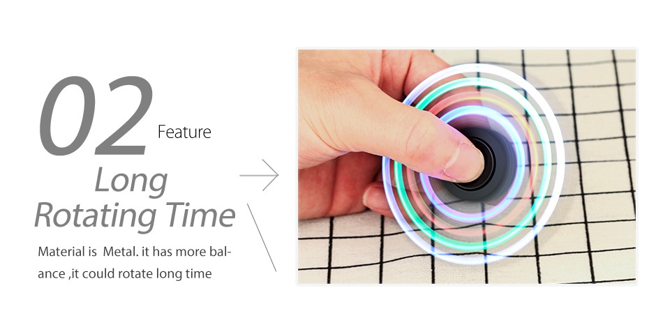 3 In 1 LED USB Charging Cigarette Lighter Finger Spinner 02 Feature Long Rotating Time Material is Metal  it has more bal ance it could rotate long time